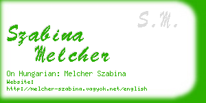 szabina melcher business card